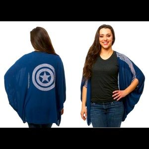 We Love Fine Captain America Shawl Dolman